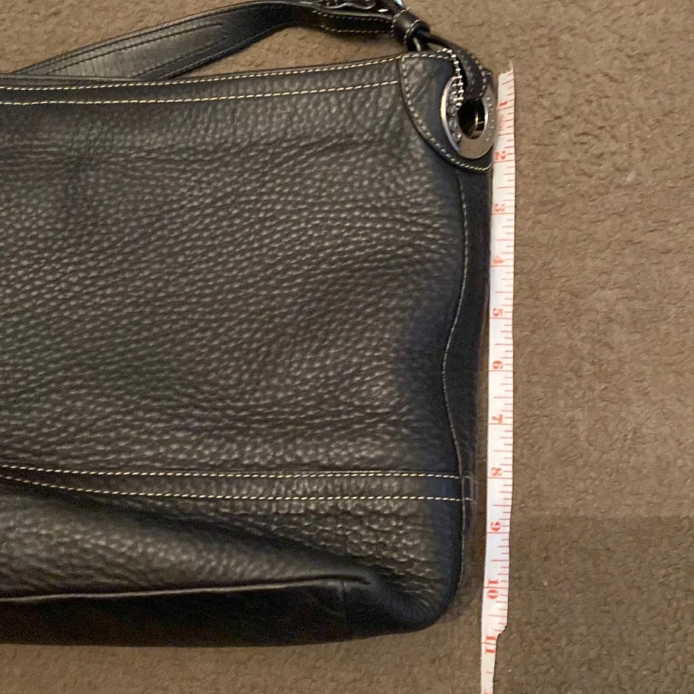 Coach Black Pebbled Leather Hobo Shoulder Bag
